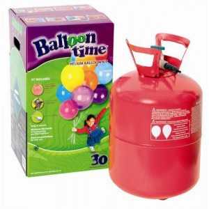 Flasche mit Ballons auf einem weißen Hintergrund in Wien.