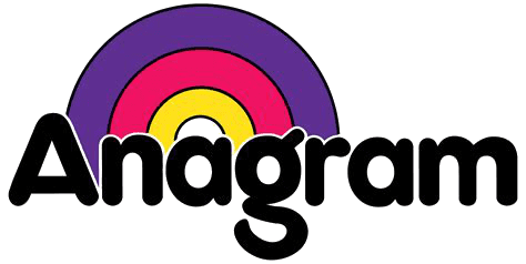 Anagram Logo mit Regenbogen in Wien