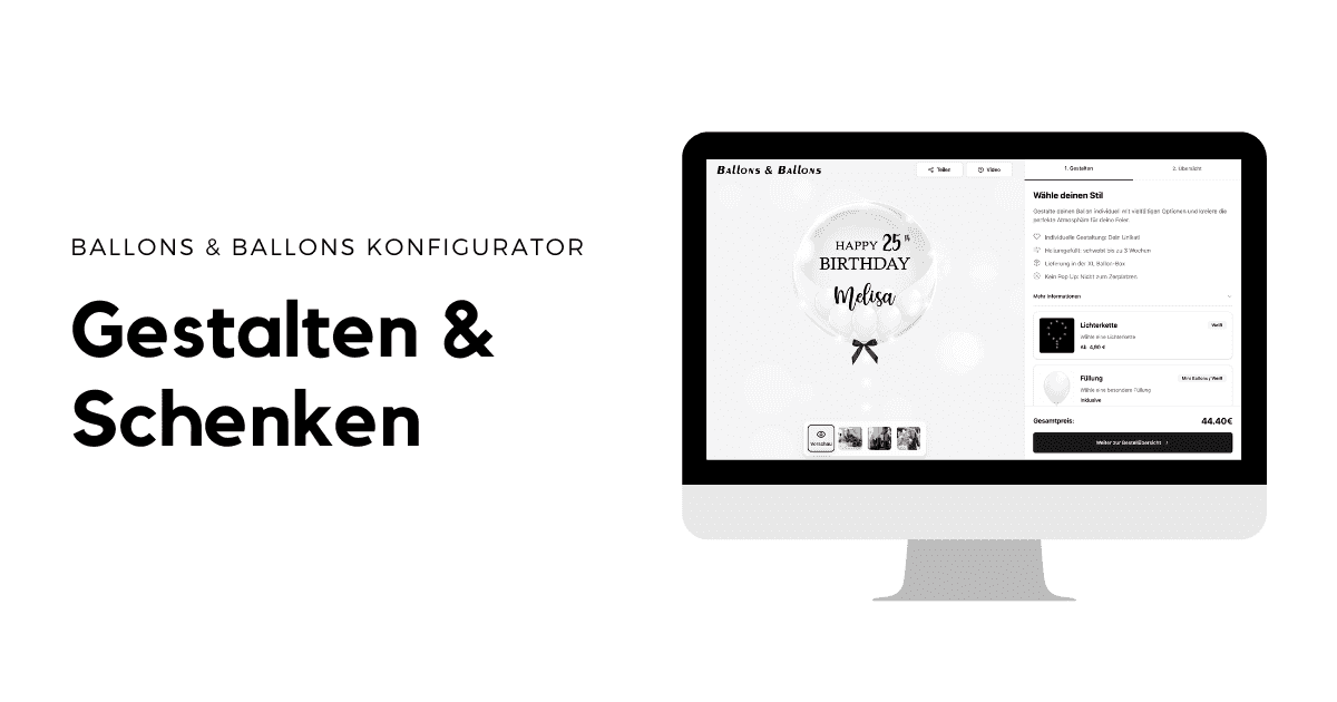 Ballons & Ballons Konfigurator