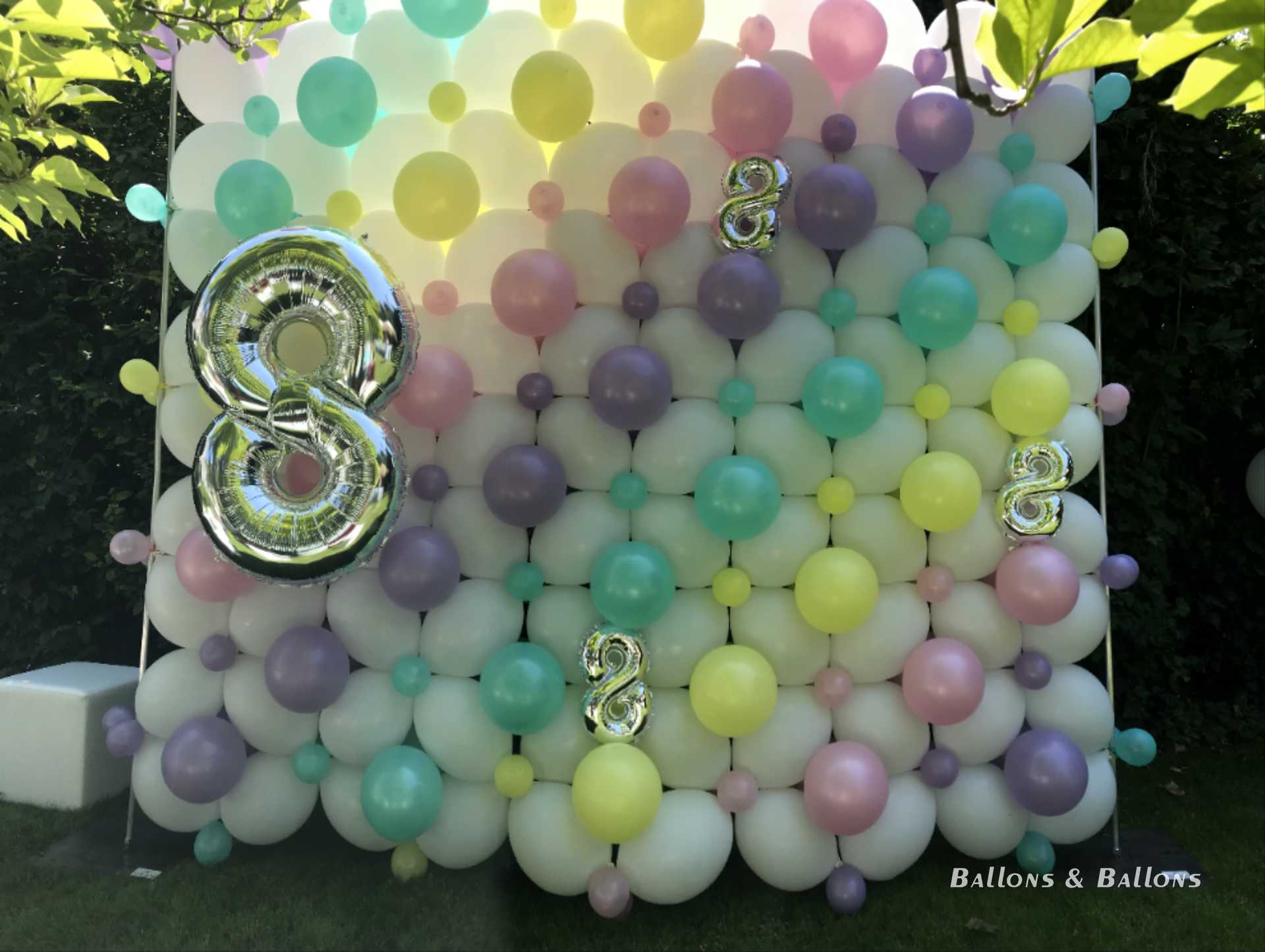 Eine ballongeschmückte Acht in Wien